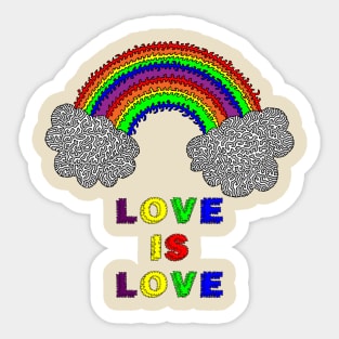 Love is Love Rainbow Sticker